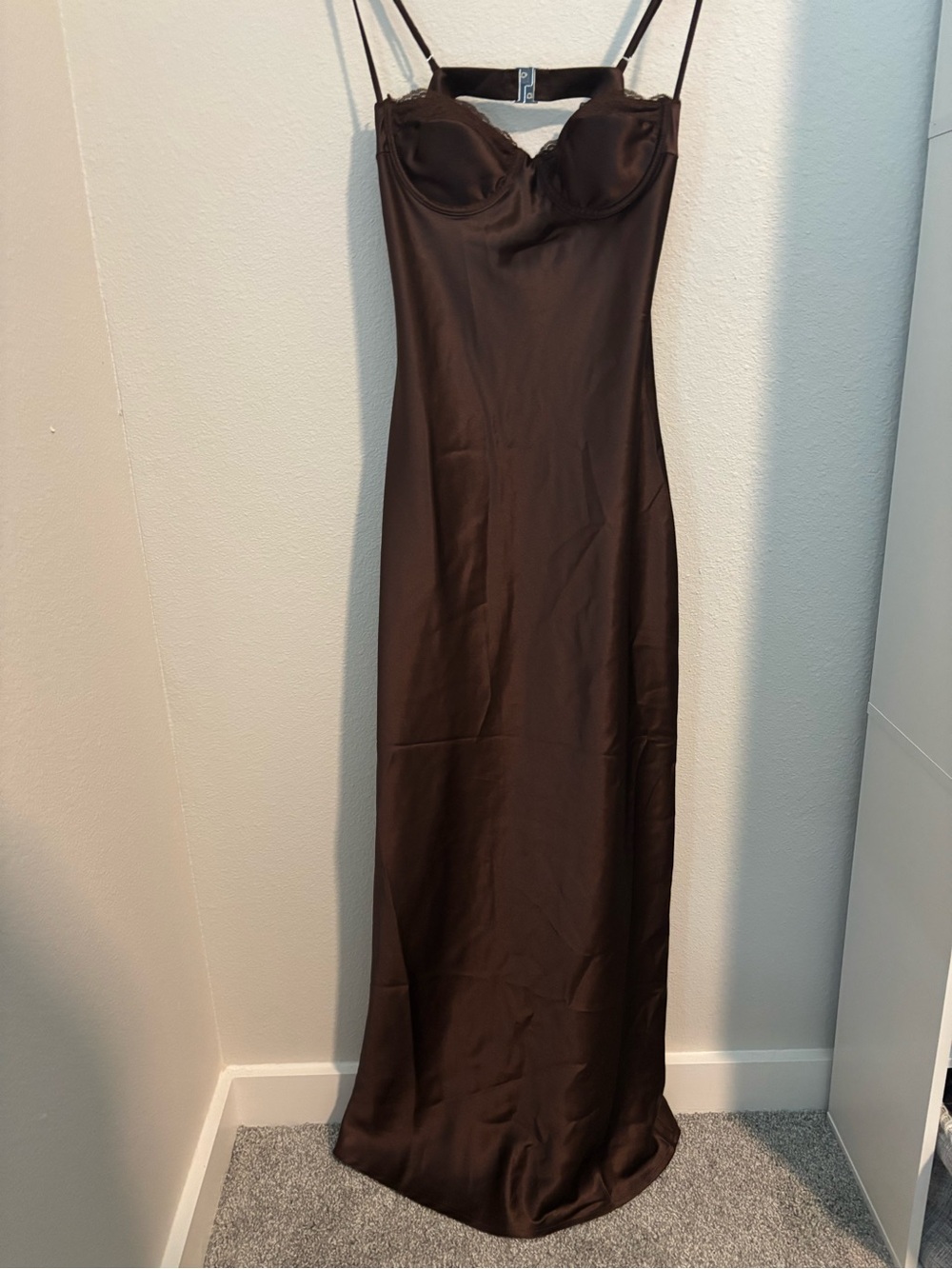 Beginning Boutique Scarlette Brown Maxi Dress - Picture 7 of 16